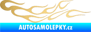 Samolepka Plameny 083 zlatá metalíza