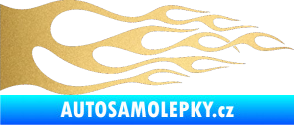 Samolepka Plameny 086 zlatá metalíza