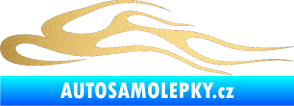 Samolepka Plameny 092 zlatá metalíza