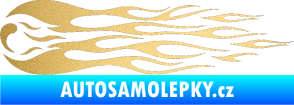 Samolepka Plameny 095 zlatá metalíza