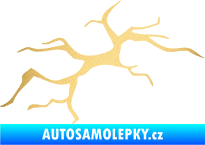 Samolepka Prasklina 001 zlatá metalíza