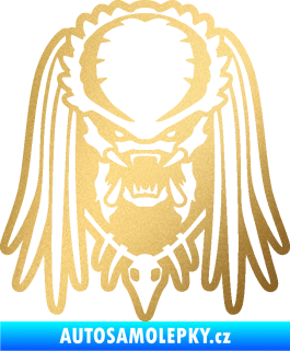 Samolepka Predátor 002 zlatá metalíza