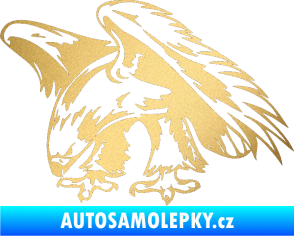Samolepka Predators 001 levá orel zlatá metalíza
