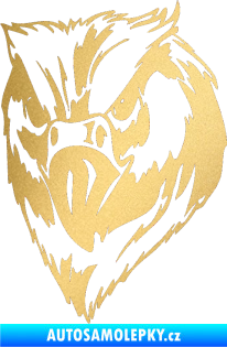 Samolepka Predators 002 levá zlatá metalíza