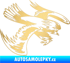 Samolepka Predators 016 pravá zlatá metalíza