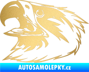 Samolepka Predators 020 levá zlatá metalíza