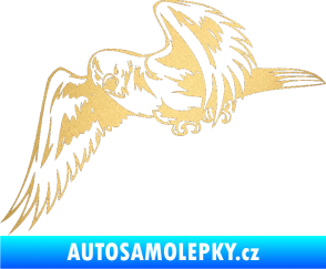 Samolepka Predators 036 levá zlatá metalíza