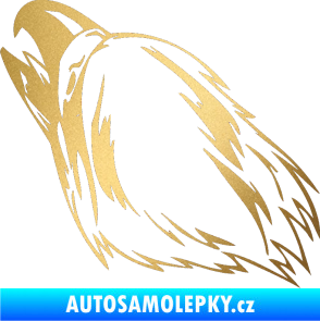 Samolepka Predators 038 levá zlatá metalíza