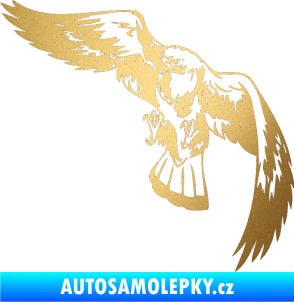 Samolepka Predators 041 levá zlatá metalíza