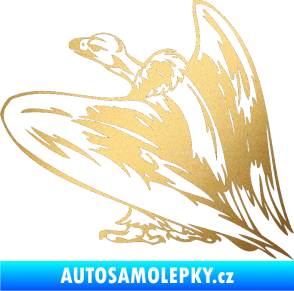 Samolepka Predators 042 levá sup zlatá metalíza