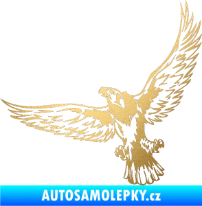 Samolepka Predators 044 levá zlatá metalíza