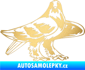 Samolepka Predators 047 pravá zlatá metalíza
