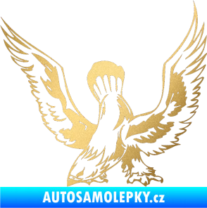 Samolepka Predators 051 levá zlatá metalíza