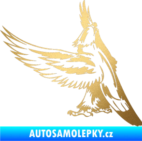 Samolepka Predators 054 levá orel zlatá metalíza