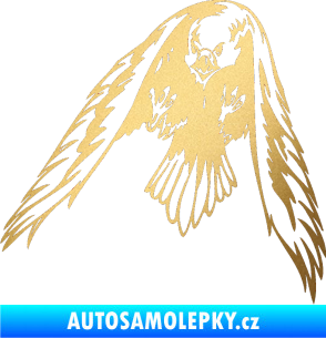 Samolepka Predators 055 levá zlatá metalíza