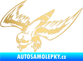 Samolepka Predators 056 levá zlatá metalíza