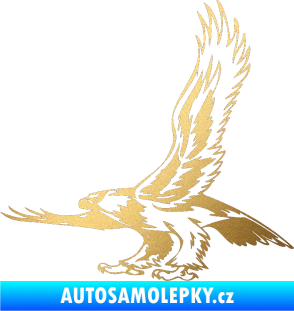 Samolepka Predators 068 levá zlatá metalíza
