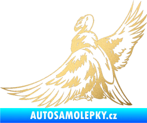 Samolepka Predators 071 levá sup zlatá metalíza