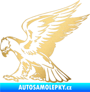 Samolepka Predators 072 levá zlatá metalíza