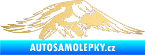 Samolepka Predators 074 pravá zlatá metalíza