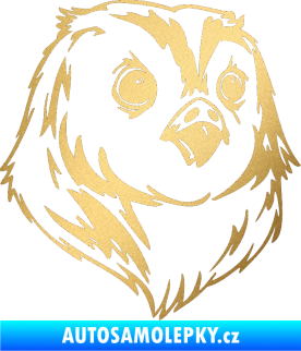 Samolepka Predators 076 pravá zlatá metalíza
