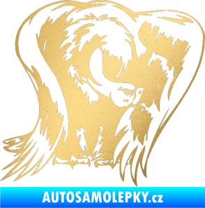 Samolepka Predators 083 pravá sup zlatá metalíza