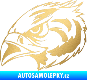 Samolepka Predators 084 levá zlatá metalíza