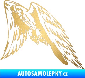 Samolepka Predators 090 levá sokol zlatá metalíza