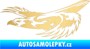 Samolepka Predators 093 levá zlatá metalíza