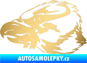 Samolepka Predators 099 levá zlatá metalíza