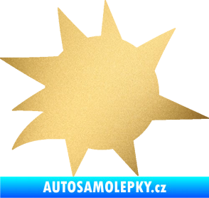 Samolepka Průstřel 004 pravá zlatá metalíza