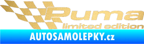 Samolepka Puma limited edition levá zlatá metalíza