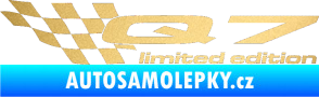 Samolepka Q7 limited edition levá zlatá metalíza