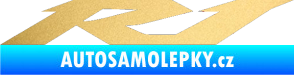 Samolepka R1 001 zlatá metalíza