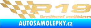 Samolepka R19 limited edition levá zlatá metalíza
