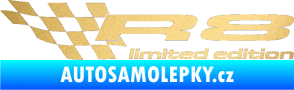 Samolepka R8 limited edition levá zlatá metalíza