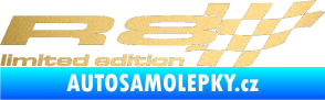 Samolepka R8 limited edition pravá zlatá metalíza