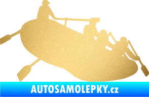 Samolepka Raft 001 pravá zlatá metalíza