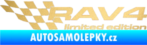 Samolepka RAV4 limited edition levá zlatá metalíza
