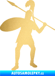 Samolepka Římský voják levá zlatá metalíza