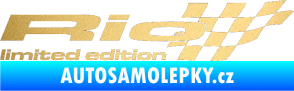 Samolepka Rio limited edition pravá zlatá metalíza