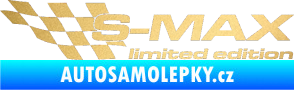 Samolepka S-MAX limited edition levá zlatá metalíza