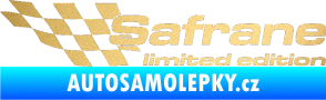 Samolepka Safrane limited edition levá zlatá metalíza