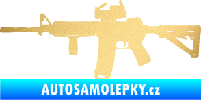 Samolepka Samopal 003 levá zlatá metalíza