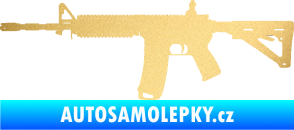 Samolepka Samopal 004 levá zlatá metalíza