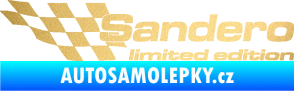Samolepka Sandero limited edition levá zlatá metalíza
