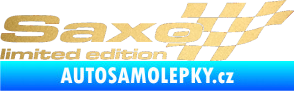 Samolepka Saxo limited edition pravá zlatá metalíza