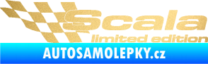 Samolepka Scala limited edition levá zlatá metalíza