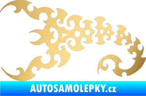 Samolepka Štír 015 levá zlatá metalíza