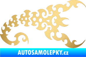 Samolepka Štír 015 pravá zlatá metalíza